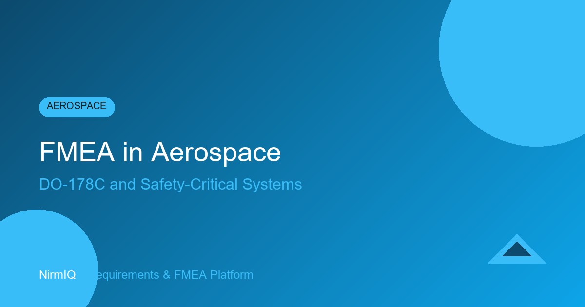 Aerospace FMEA: Bringing Modern Tools to DO-178C and ARP4761 Compliance