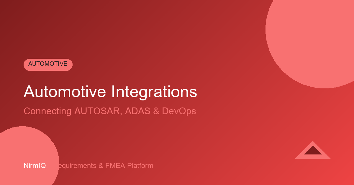 Automotive Engineering Integration: Connecting FMEA, ALM, and DevOps